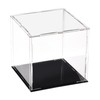 TA-VIGOR Acrylic Clear Display Case, 10x10x10cm Assemble Countertop Box Cube