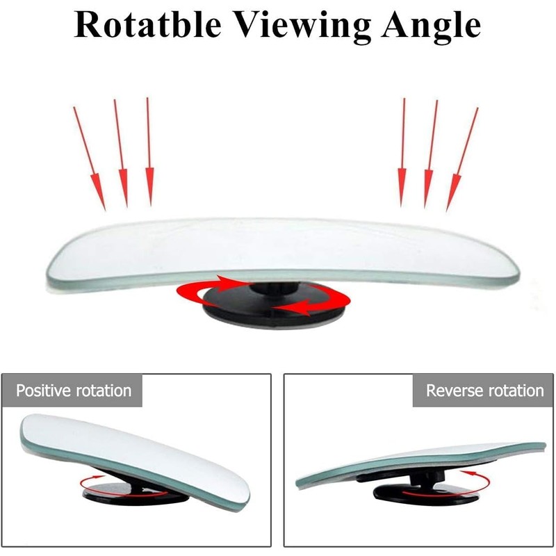 WildAuto Blind Spot Mirror, Rectangle Adjustable Car Auxiliary Universal Wide