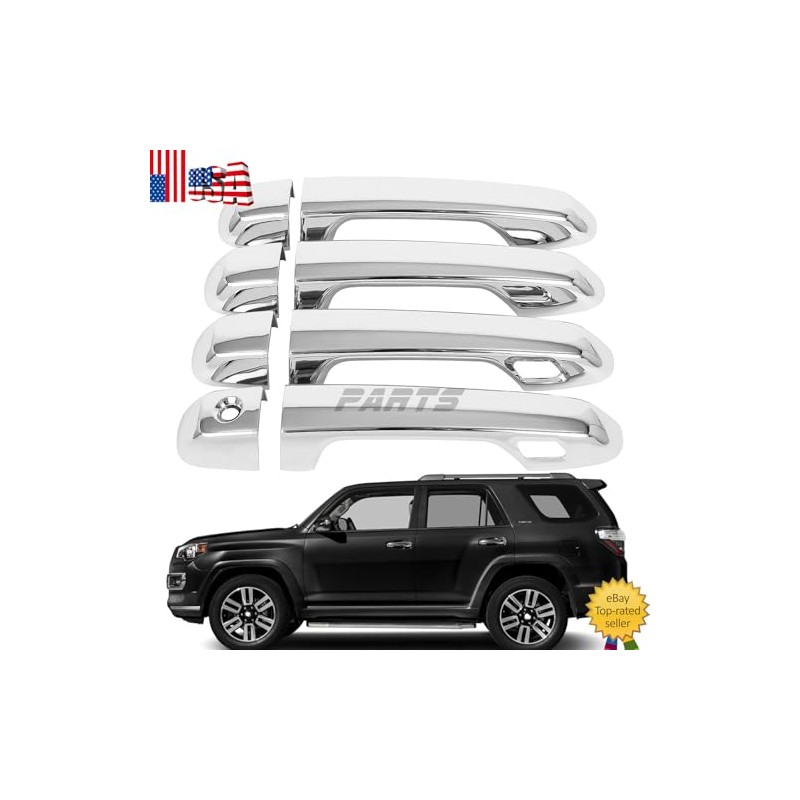 Replacement Parts for 8X for 2010-2020 Toyota 4Runner Chrome Smart