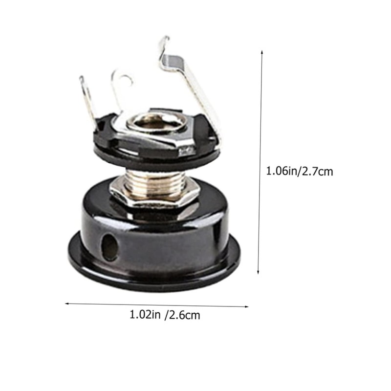 Kisangel Guitar Jack Socket Replacement Kit Durable Jack Plates for
