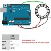 Sparkleiot WS2812B RGB LED Ring 5050 Programmable with Controller -
