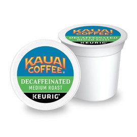 Kauai Coffee K-Cup Pods for Keurig Brewers – Arabica Coffee, 10% Hawaiian – Medium Roast, Bright Aroma with Floral Notes – Decaf, 1 Pack of 10 Single Serve K-Cups