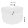 20Pcs Bird Food Bowl Plastic Parrot Water Feeding Cup Birdcage