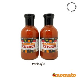 Nomato Original Tomato Free Marinara Ketchup - 12oz - Pack of 2 |Tomato Free | Gluten Free| Nut Free |Dairy Free | Perfect for pizzas, soups, chili, stews, pasta, beans, meatballs, and meatloafs
