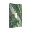 JDAKHD Light Switch Cover Plate Green Marble-Like Texture with Abstract