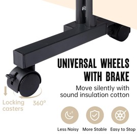 Room Divider 6 Panel Room Dividers/Wheels, Fabric Room Divider Panel for Office Room Partitions and Dividers, Portable Partition Wall Divider for Room Separation, Flexible Privacy Screen Indoor