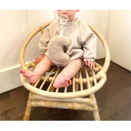 Engofs Newborn Baby Girl Boy Sweatshirt Romper Solid Color Long Sleeve 0 3 6 12 18 Months Fall Winter Clothes Khaki 12-18 Months