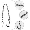 Bojueshaw 2pcs Black Hanging Chains,Chicken Bird Feeders Hanging Chain,Metal Hang