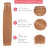 Loxxy Human Hair Clip in Extensions Auburn Blonde 110g 6Pcs