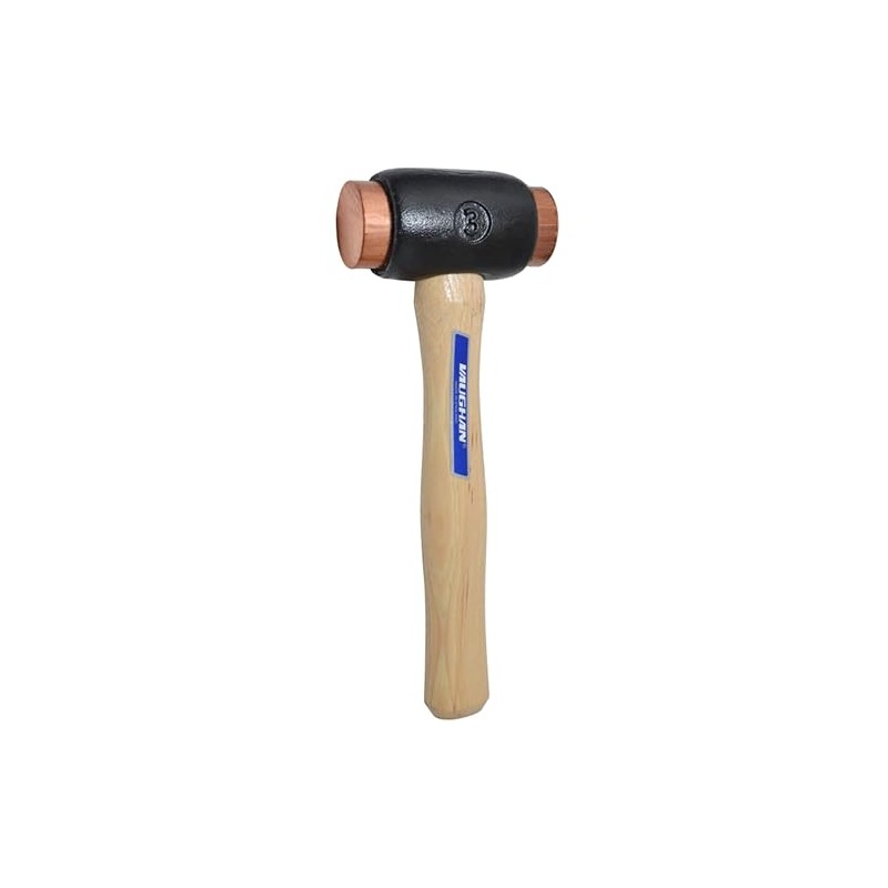VAUGHAN Copper Face Hammer, Malleable Iron Head, Soft Face Hammer,
