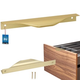 KOTARBAU® Furniture Handle, Furniture Handles, Cabinet Handles, 160/180 mm, ZnAl Kitchen Handles, Gold Handles, Furniture Door Handle, Profile Handles, Kitchen Drawer Handles, Handles for Kitchen