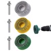 50 mm Coarse Bristle Disc with 1/4 Inch Shaft 50#/80#/120#