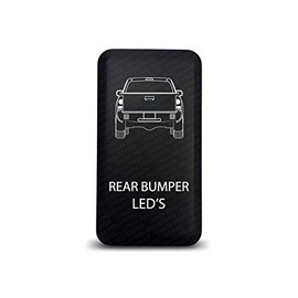 CH4X4 Push Switch for Toyota Tacoma 12V 3Amp - Rear Bumper LED’S Symbol - Blue LED