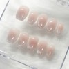 [Handmade Nail Tips] Magnet Cheek Nail Tips - Short Ballerina
