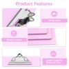 Macroclo Legal Size Clipboard, Pink Plastic 8.5 x 14 Clip