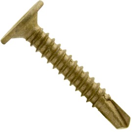 SELF Drilling Wafer Head Screw #10-16 X 1-1/4" Wood to Metal - Self Tapping TEK Screw T25 Star/TORX Drive (1 Pound - 139 Approx. Screw Count)
