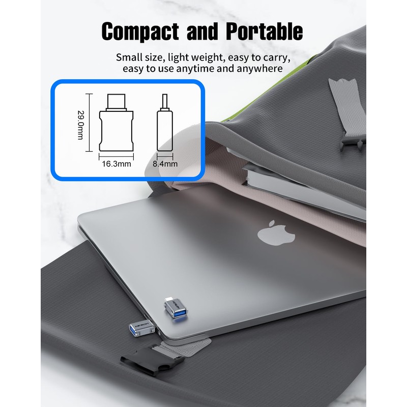 USB C to USB Adapter 2 Pack,10Gbps Data Transfer Fast