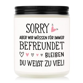 Craftique Beste Freundin Geschenke, Duftkerze Geschenke für Freundin - Kerzen im Glas, Geburtstagsgeschenk für Freundin, Freundinnen Geschenk, Freundschaft Geschenke
