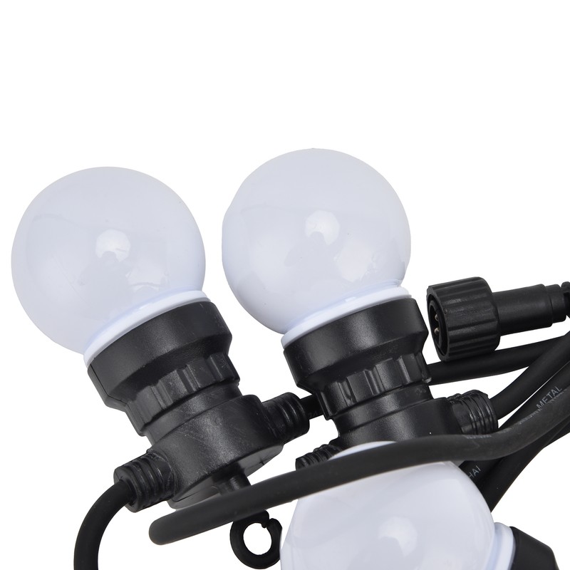 G50 Bulb String Light 5M 10LED White Globe Bulb Decorative