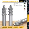 Akylin 3Pcs Architectural Molding Router Bit,1/2" Shank 1" Cutting Height,Decorative