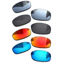 1.6MM Polarized Replacement Lenses for Oakley Fives Squared (4+1)² OO9238 54mm Sunglasses, UV Protection, Dark Mirror Lens, Repair Parts&Kit