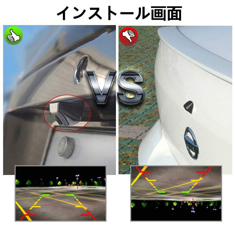 CAR ROVER Rear View Camera 12V 600,000 Pixels IP69 Waterproof