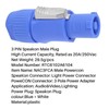 Jevina 10pcs/lot Nac3Fca Speakon Plug 3 Pin Powercon Plug 20A