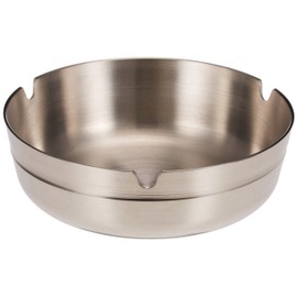 TMG Supplies Stainless Steel City Stack Ashtray 10 cm