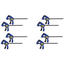 Irwin Quick Grip 530062 4-1/2" Quick-Grip One-Handed Micro Bar Clamp 4 Count