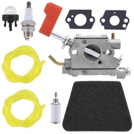 Amazeful C1U-W32 Carburetor for Poulan PP136E PPB100E PPB150E PPB200E PPB250E PPB300E PPB32SST PP446ET PP446E SM446E PP46ET Zama Carb Trimmer Pruner 545006017