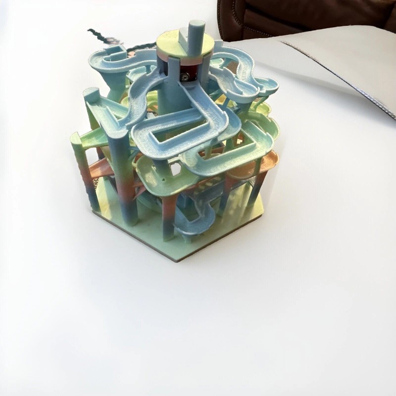Unbranded 3D Printed Marble Run Machine