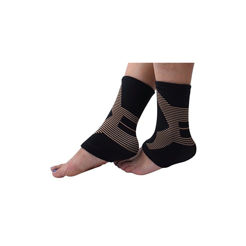 COPPER and BAMBOO ANKLE SUPPORT - 1 PAIR
