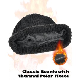 FURTALK Beanie Men Women Warm Winter Hats Acrylic Knit Cuffed Beanie Daily Beanie Hat Unisex Plain Skull Cap