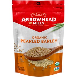 Arrowhead Mills Organic Pearled Barley, 28 oz Bag (Pack of 6)