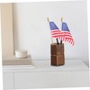 Kisangel 40pcs Small Usa Stick Flags Mini American Flags for