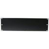 19" front panel,U-shaped,steel,black 3U