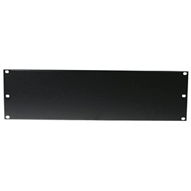 19" front panel,U-shaped,steel,black 3U