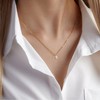 Sistble Tiny Diamond Necklaces for Women Trendy 14K Gold Plated