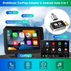 2-in-1 Wireless Carplay and Android Car Wireless Adapter, Convert Wired