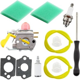 BXParts Carburetor Carb Air Filter Tune Up Kits for C1U-W18 Poulan Weed Eater FL20 FL20C FL23 FL25 FL25C FL26 FL26C FX26 FX26S FX265 P1500 P2500 P3500 P4500 SST25 SST25C Gas Trimmer