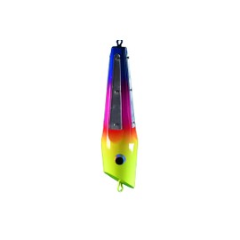 Eat My Tackle Rainbow Runner Bowling Pin Teaser, 10 Inch with Stainless Steel Reflectors