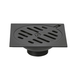 Foset RS-601M, Resumidero cuadrado 4"x4" metálico color negro