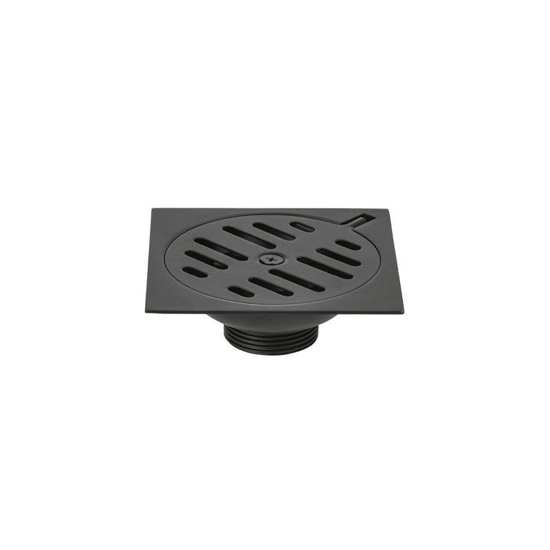 Foset RS-601M, Resumidero cuadrado 4"x4" metálico color negro