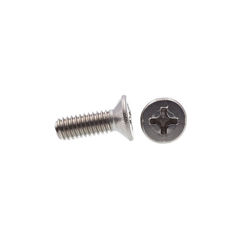 Prime-Line 9121152 Machine Screws, Metric, Flat Head, Phillips Drive, M4-0.7
