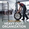 Rolling Tire Rack – Metal, Adjustable, Tire Stand & Protective