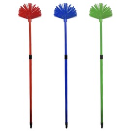 Extendable Cobweb Broom - Assorted Colors - Closed (42") - Extends to (6 ft.) (1)