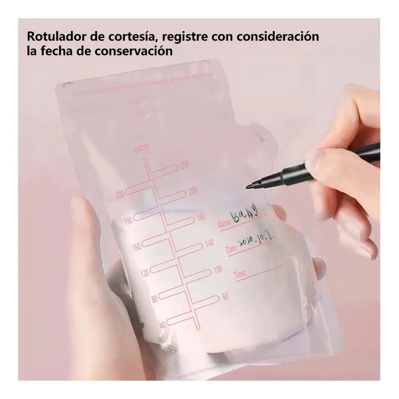 Bolsa De Almacenamiento De Leche Materna 250ml 120 Piezas