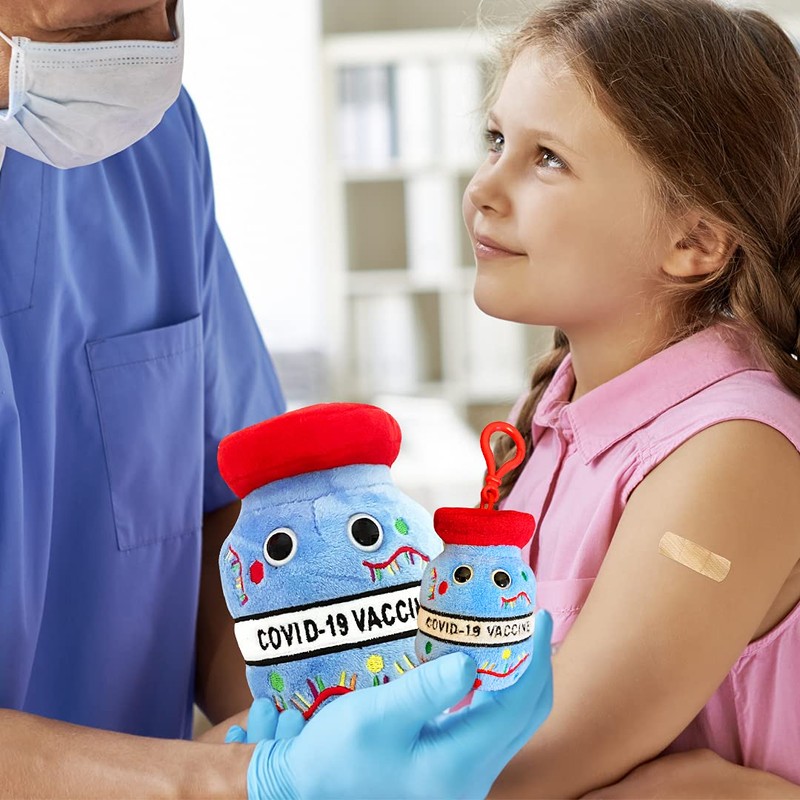 GIANTmicrobes COVID-19 Vaccine Plush Keychain