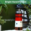 WDLFCGC Solar Powered Lighthouse - 12" Tall Solar Lighthouse with