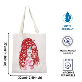 TOBGBE Singer Album Idea Gifts Midwest Princess Tour Merch Travel Tote Bag Singer Fans Gift For Music Lyric (Red Luck Tote CA)